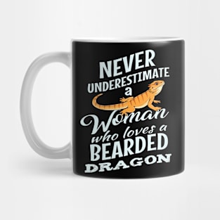 Womens Bearded Dragon Gift Print Girls Who Loves Reptile Tee Mug